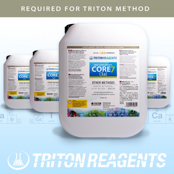 Triton Core7 Bulk Liquid SET Reef Supplements 4x5Liter (flüssig) für andere Methoden